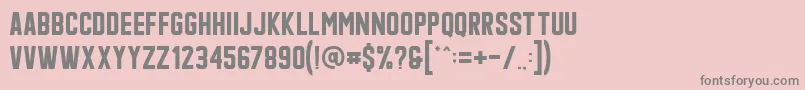 Qonquer Font – Gray Fonts on Pink Background