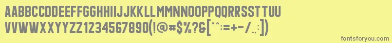 Qonquer Font – Gray Fonts on Yellow Background