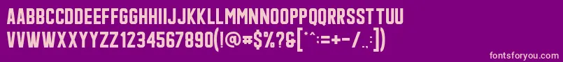 Шрифт Qonquer – розовые шрифты на фиолетовом фоне
