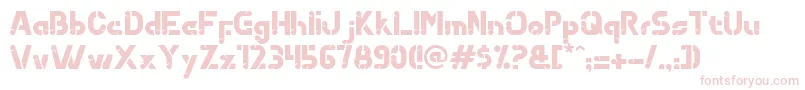 Qoubizza Font – Pink Fonts on White Background