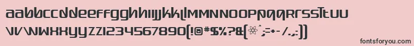 Шрифт quadaptor – чёрные шрифты на розовом фоне