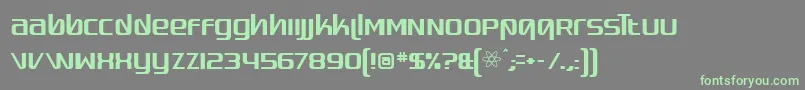 Шрифт quadaptor – зелёные шрифты на сером фоне