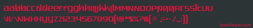 quadaptor Font – Red Fonts on Black Background