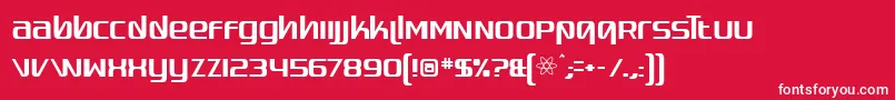 quadaptor Font – White Fonts on Red Background