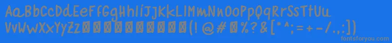 Шрифт quaderno bianco  bold – серые шрифты на синем фоне