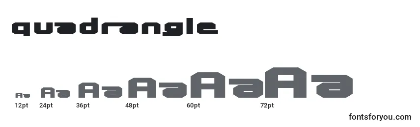 Quadrangle (137637) Font Sizes