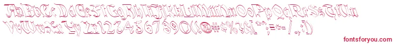 QuaelGothicHollowLefty Font – Red Fonts