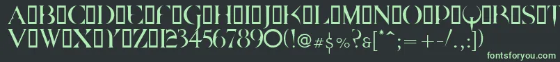 Quake    Font – Green Fonts on Black Background