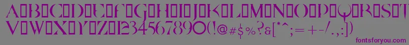 Quake    Font – Purple Fonts on Gray Background