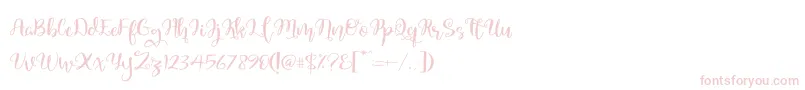Quaked-Schriftart – Rosa Schriften