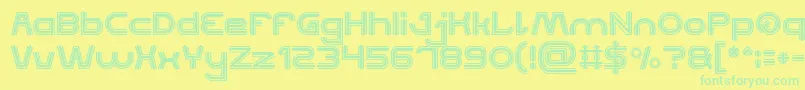 QUALIFIED GOOD Bold Font – Green Fonts on Yellow Background