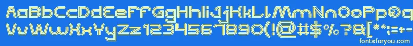 QUALIFIED GOOD Bold Font – Yellow Fonts on Blue Background