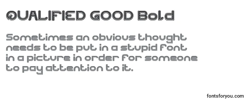 QUALIFIED GOOD Bold-fontti