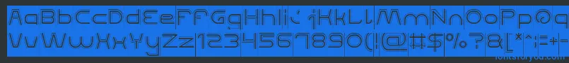 QUALIFIED GOOD Inverse Font – Blue Fonts on Black Background