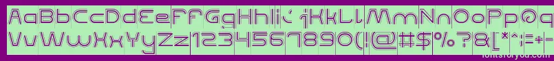 QUALIFIED GOOD Inverse Font – Green Fonts on Purple Background