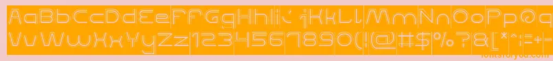 QUALIFIED GOOD Inverse Font – Orange Fonts on Pink Background