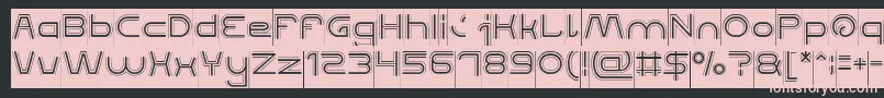 QUALIFIED GOOD Inverse Font – Pink Fonts on Black Background