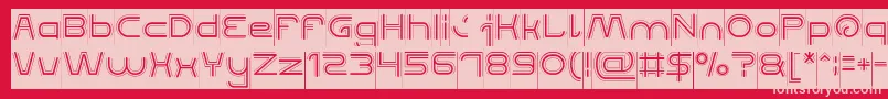 QUALIFIED GOOD Inverse Font – Pink Fonts on Red Background