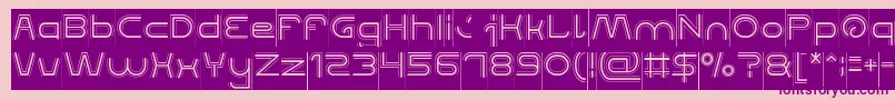 QUALIFIED GOOD Inverse-Schriftart – Violette Schriften auf rosa Hintergrund