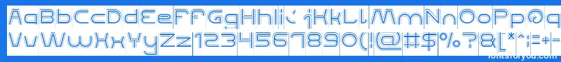 QUALIFIED GOOD Inverse Font – White Fonts on Blue Background