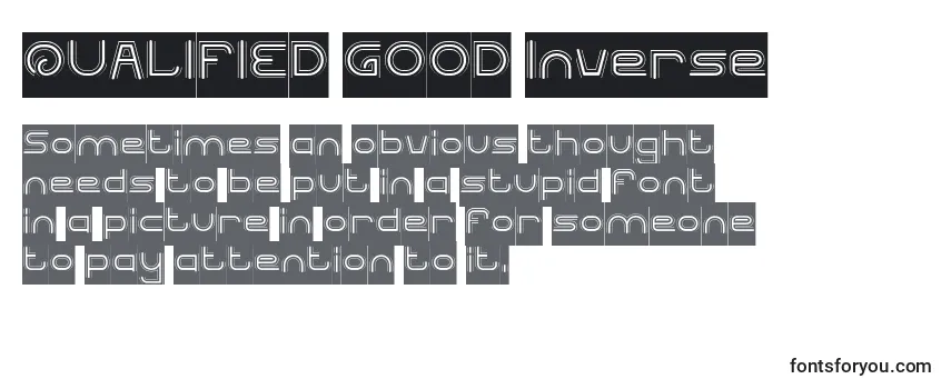 QUALIFIED GOOD Inverse Font