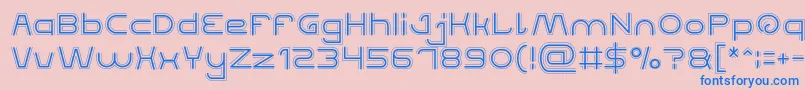 QUALIFIED GOOD Font – Blue Fonts on Pink Background