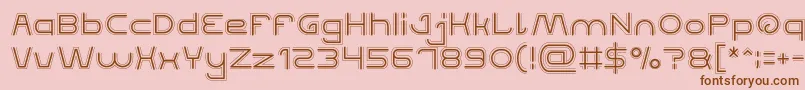 QUALIFIED GOOD Font – Brown Fonts on Pink Background