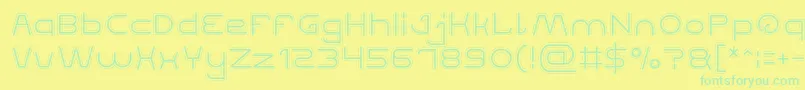 QUALIFIED GOOD Font – Green Fonts on Yellow Background