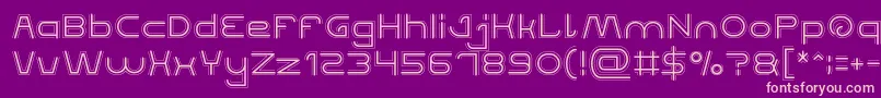 QUALIFIED GOOD Font – Pink Fonts on Purple Background
