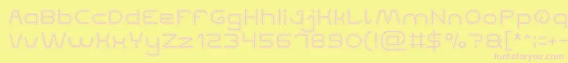 QUALIFIED GOOD Font – Pink Fonts on Yellow Background