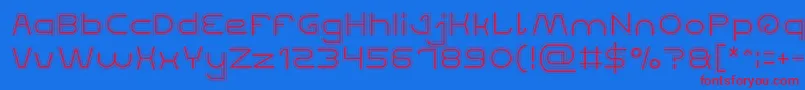 QUALIFIED GOOD Font – Red Fonts on Blue Background