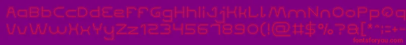 QUALIFIED GOOD Font – Red Fonts on Purple Background