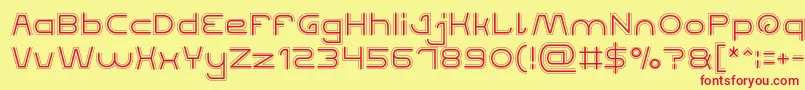 QUALIFIED GOOD Font – Red Fonts on Yellow Background