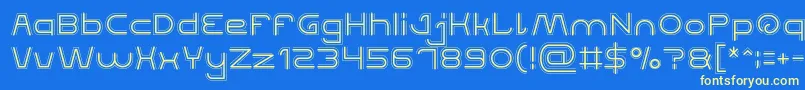 QUALIFIED GOOD Font – Yellow Fonts on Blue Background