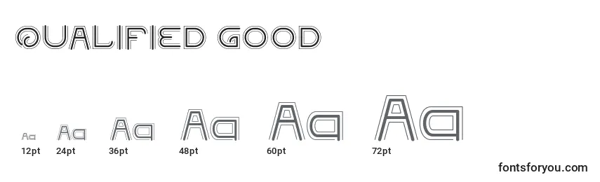 QUALIFIED GOOD Font Sizes