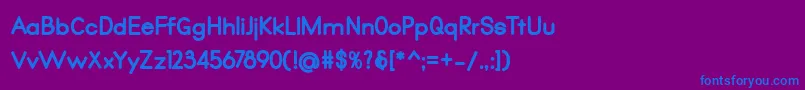 Qualio black Font – Blue Fonts on Purple Background