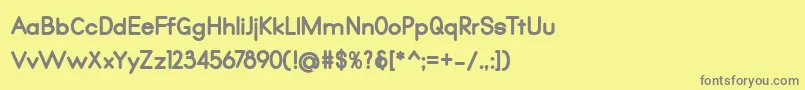 Qualio black Font – Gray Fonts on Yellow Background