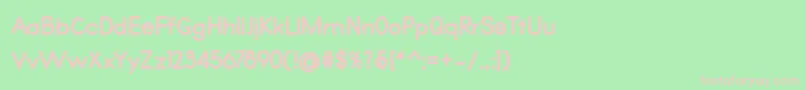 Шрифт Qualio black – розовые шрифты на зелёном фоне