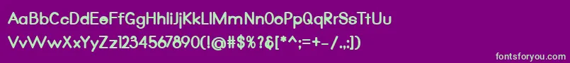 Qualio black Font – Green Fonts on Purple Background