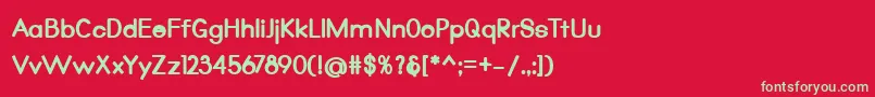 Qualio black Font – Green Fonts on Red Background