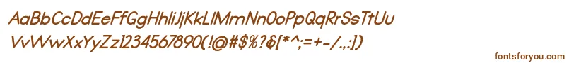 Fonte Qualio bold italic – fontes marrons