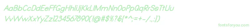 Qualio bold italic-fontti – vihreät fontit