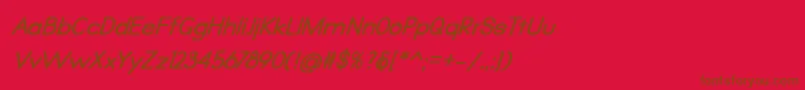 En savoir plus sur la police Qualio bold italic Police Qualio bold italic – polices brunes sur fond rouge