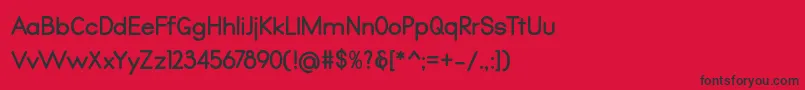 Шрифт Qualio bold – чёрные шрифты на красном фоне