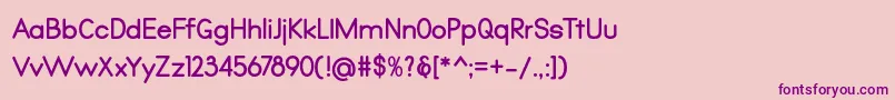 fuente Qualio bold – Fuentes Moradas Sobre Fondo Rosa