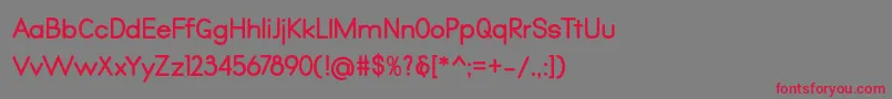 Qualio bold Font – Red Fonts on Gray Background