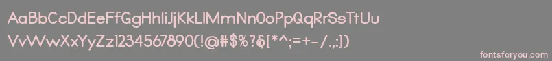 Qualio bold Font – Pink Fonts on Gray Background