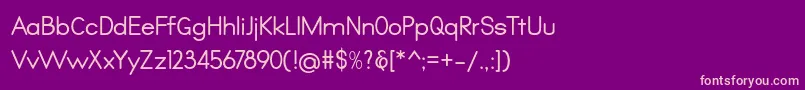 Qualio Font – Pink Fonts on Purple Background