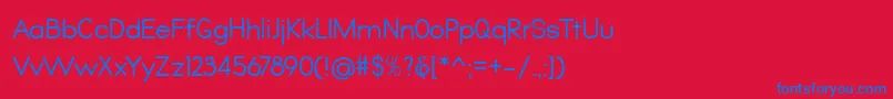 fuente Qualio – Fuentes Azules Sobre Fondo Rojo