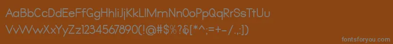 Шрифт Qualio – серые шрифты на коричневом фоне